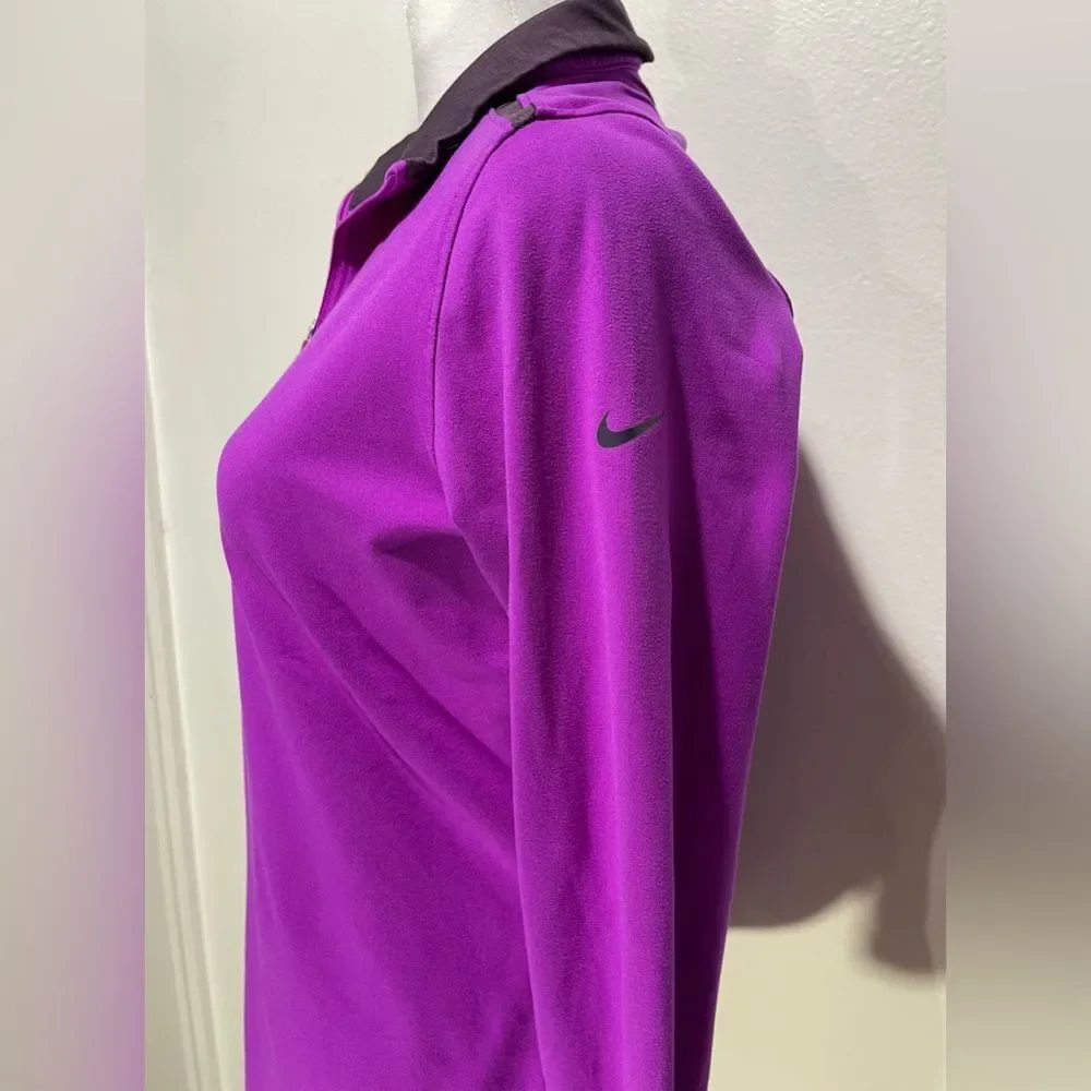 Nike Dri Fit performance sweater purple long sleeve women’s M
